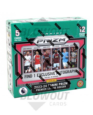 2023/24 Panini Prizm Premier League Soccer International Hobby 12 Box Case