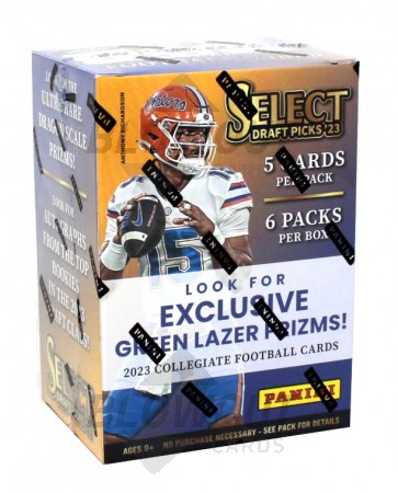 2023 Panini Select Draft Picks Football Green Lazer Blaster Box