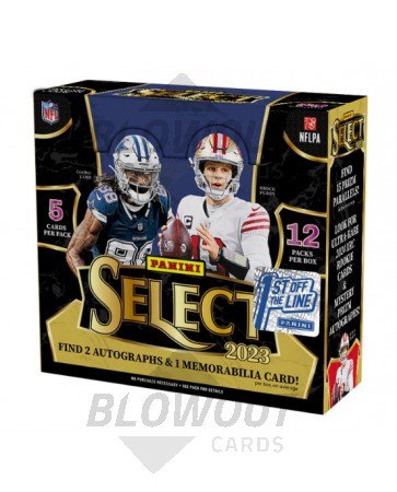 2023 Panini Select Football 1st Off The Line Hobby 12 Box Case
