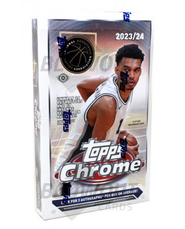 2023/24 Topps Chrome Basketball Hobby 12 Box Case