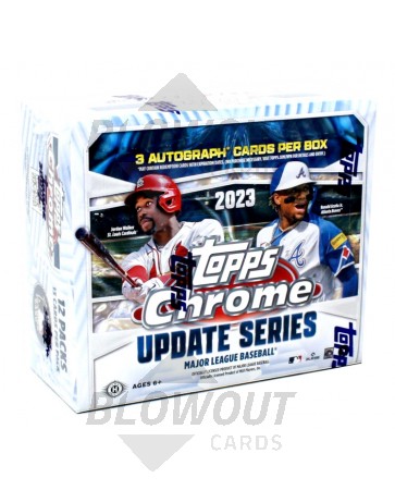 2023 Topps Chrome Update Series Baseball Jumbo 8 Box Case