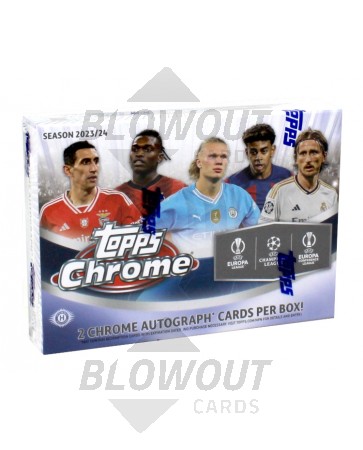 2023/24 Topps UEFA Club Competitions Chrome Soccer Breaker's Delight Box
