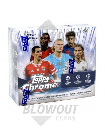 2023/24 Topps UEFA Club Competitions Chrome Soccer Jumbo Box