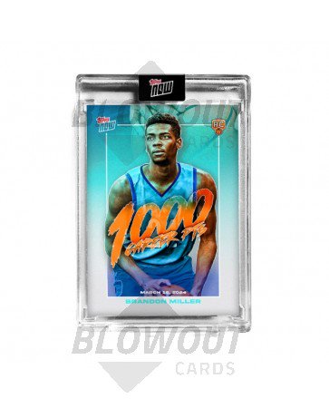 2023/24 Topps Now Brandon Miller 1000th Point Card