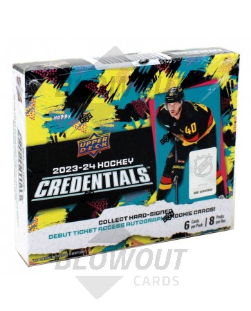 2023/24 Upper Deck Credentials Hockey Hobby 20 Box Case