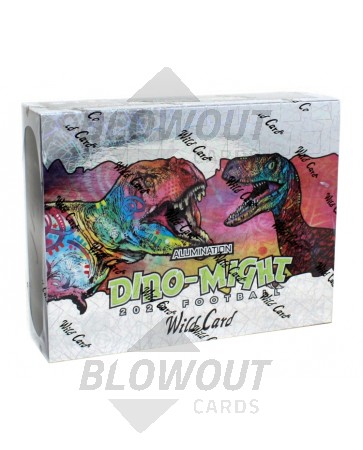 2023 Wild Card Alumination Dino-Might Football Hobby 12 Box Case
