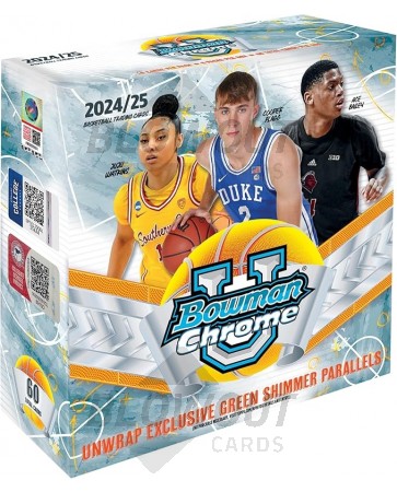2024/25 Bowman Chrome University Basketball Mega Box