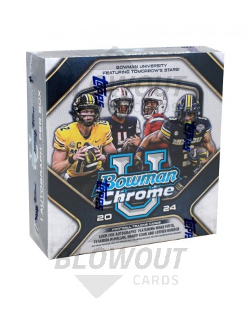 2024 Bowman Chrome University Football Mega 20 Box Lot