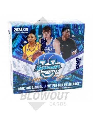 2024/25 Bowman University Chrome Basketball Sapphire Box