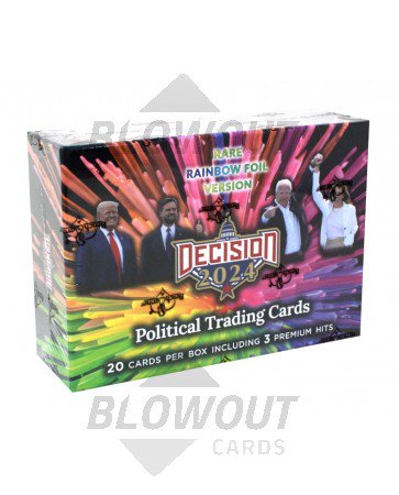 Decision 2024 Trading Cards Rare Rainbow Foil Edition Box