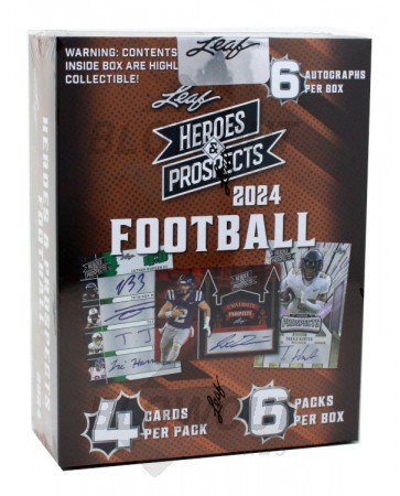 2024 Leaf Heroes & Prospects Football Hobby Box