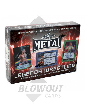 2024 Leaf Metal Legends Wrestling Hobby 3 Box Case