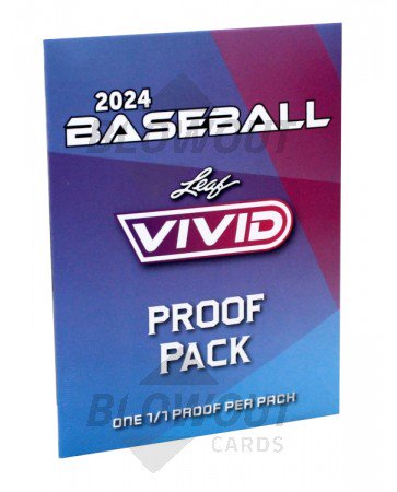 2024 Leaf Vivid Baseball Proof Pack - 12 Pack Lot