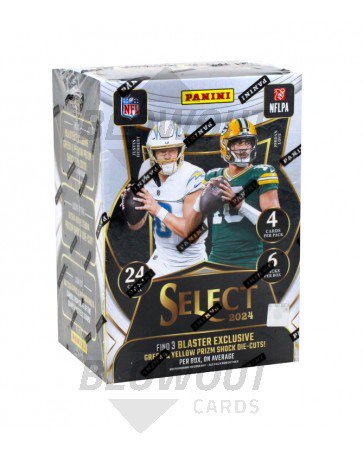 2024 Panini Select Football Green & Yellow Prizm Blaster Box