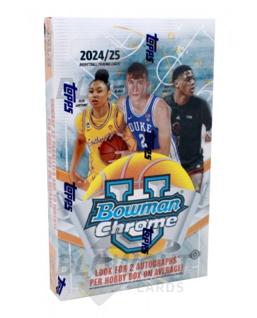 2024/25 Bowman Chrome University Basketball Hobby 12 Box Case
