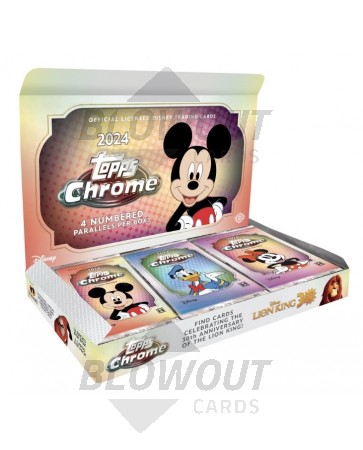 2024 Topps Chrome Disney Hobby 12 Box Case