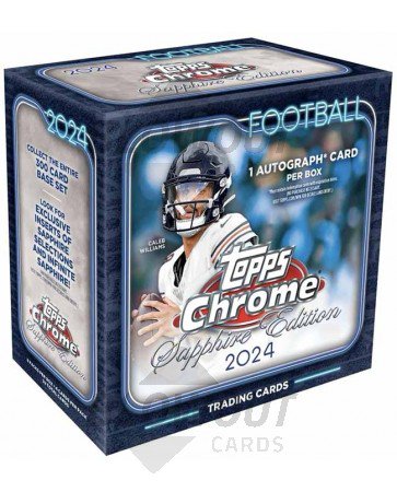 2024 Topps Chrome Football Sapphire Edition 10 Box Case