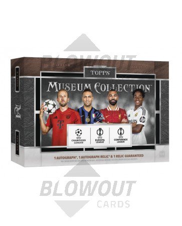 2024/25 Topps UEFA Club Competitions Museum Collection Soccer Hobby 8 Box Case