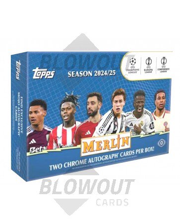 2024/25 Topps UEFA Club Competitions Merlin Chrome Soccer Breaker's Delight Box