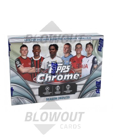 2024/25 Topps UEFA Club Competitions Chrome Soccer Breaker's Delight 6 Box Case