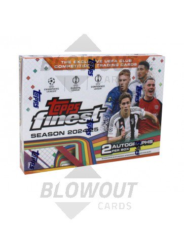 2024/25 Topps UEFA Club Competitions Finest Soccer Hobby 8 Box Case