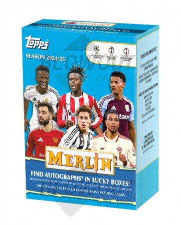 2024/25 Topps UEFA Club Competitions Merlin Chrome Soccer Blaster Box