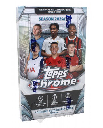 2024/25 Topps UEFA Club Competitions Chrome Soccer Hobby 12 Box Case