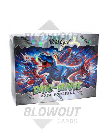 2024 Wild Card Dino-Might Football Hobby 12 Box Case
