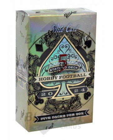2024 Wild Card Five Card Draw Stacked Deck Football Hobby Box