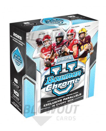2025 Bowman Chrome University Football Mega Box