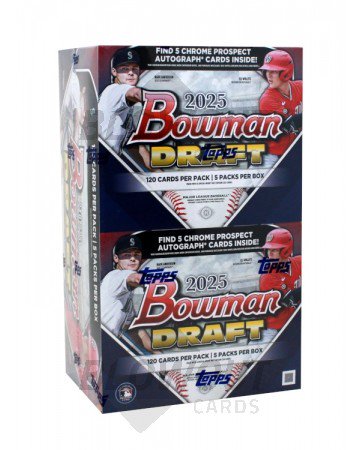 2025 Bowman Draft Baseball Super Jumbo 6 Box Case