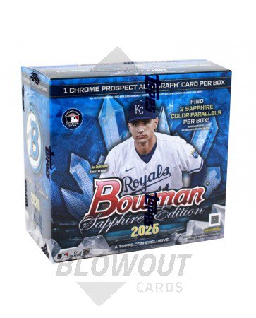 2025 Bowman Baseball Sapphire Edition 10 Box Case