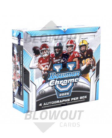 2025 Bowman Chrome University Football Jumbo Box