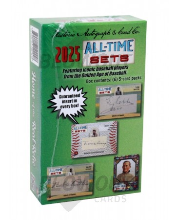 2025 Historic Autographs All-Time Sets Baseball 20 Box Case