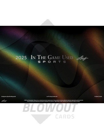 2025 Leaf In The Game Used Sports Box