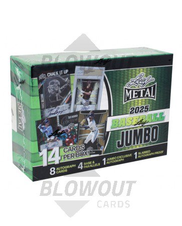 2025 Leaf Metal Baseball Jumbo 8 Box Case