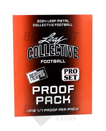 2024 Leaf Collective Football Pre-Production Proof Pack - 10 Pack Lot