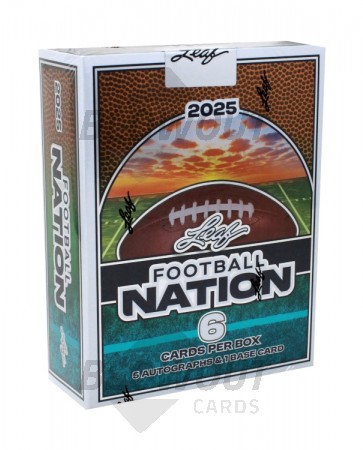 2025 Leaf Football Nation Hobby 12 Box Case