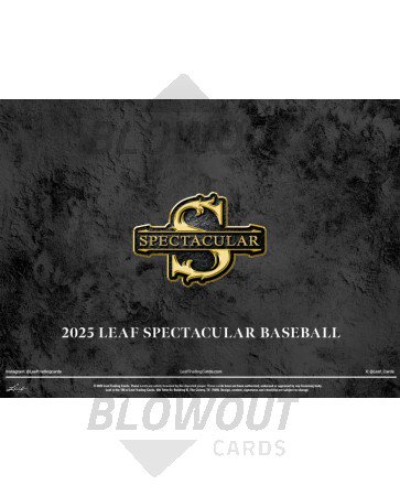 2025 Leaf Spectacular Baseball 3 Box Case