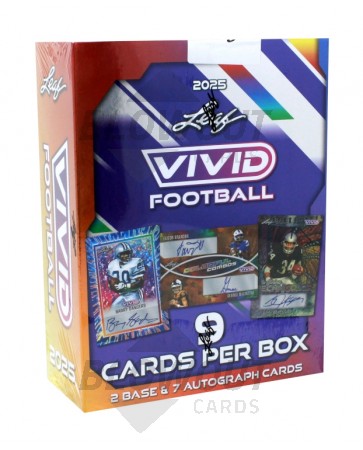 2025 Leaf Vivid Football Hobby 12 Box Case