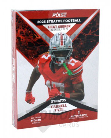 2025 Pulse Stratos Football Heat Seekers Edition 24 Box Case