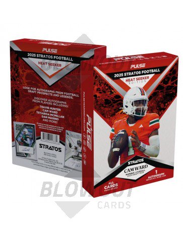 2025 Pulse Stratos Football Heat Seekers Edition 24 Box Case