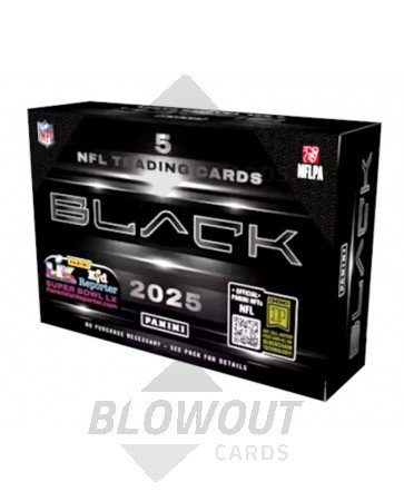 2025 Panini Black Football Hobby 12 Box Case