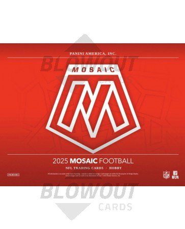 2025 Panini Mosaic Football Hobby 12 Box Case