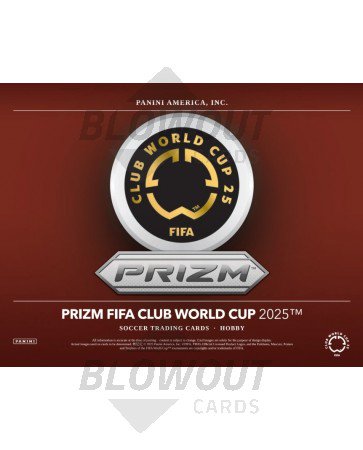 2025 Panini Prizm FIFA Club World Cup Soccer Hobby 12 Box Case