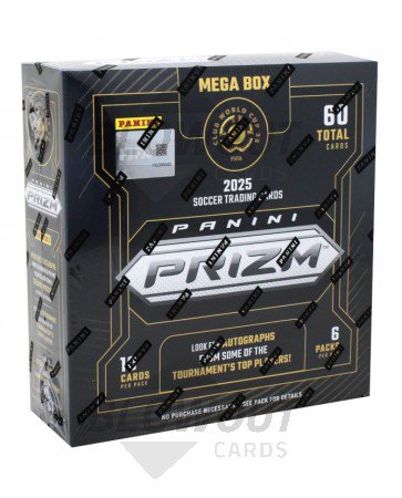 2025 Panini Prizm FIFA Club World Cup Soccer Mega 20 Box Case