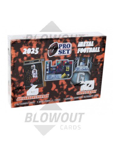 2025 Pro Set Metal Football Hobby Box