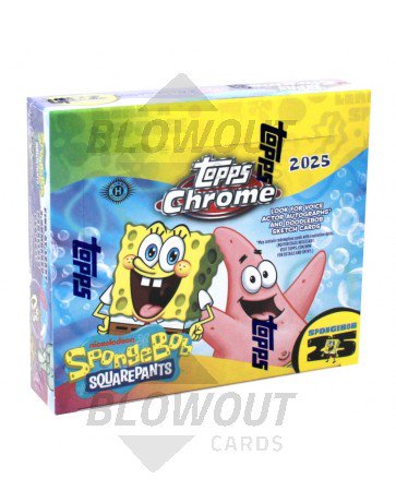 2025 Topps Chrome Spongebob Squarepants 25th Anniversary Hobby Box