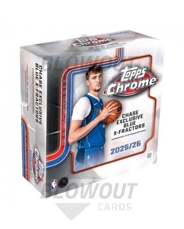 2025/26 Topps Chrome Basketball Mega 20 Box Case