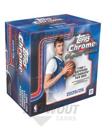2025/26 Topps Chrome Basketball Sapphire Edition 10 Box Case